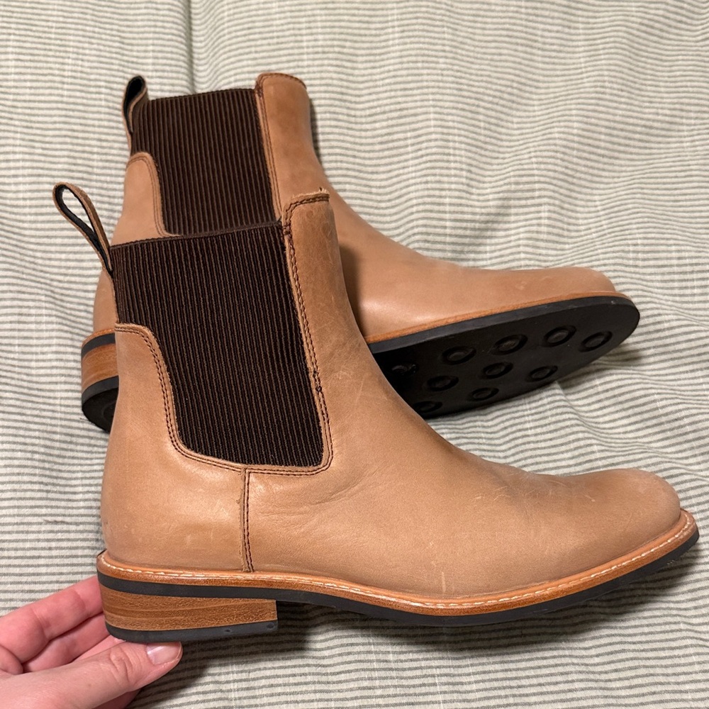 Nisolo Tan Leather Ankle Boots